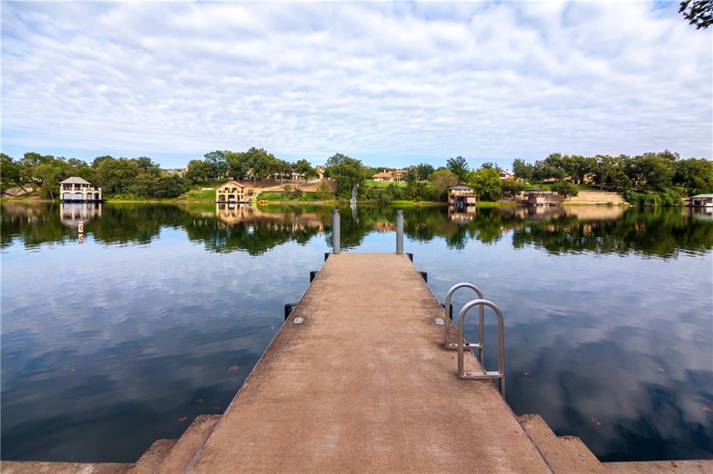 Apache Shores community day dock on Lake Austin